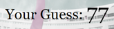 Showing the Player's Guess